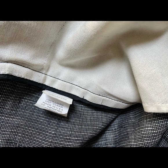 Marc Jacobs Linen High Waisted Cropped Pants with Back Zippers, size 8 - Picture 6 of 12